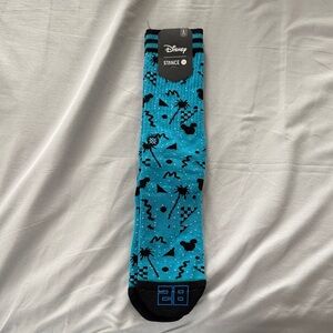 Disney Blue and Black Patterned Men's Socks